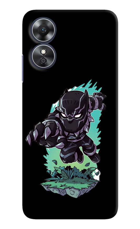 Black Panther Oppo A17 Hard Case Back Cover by Casekaro