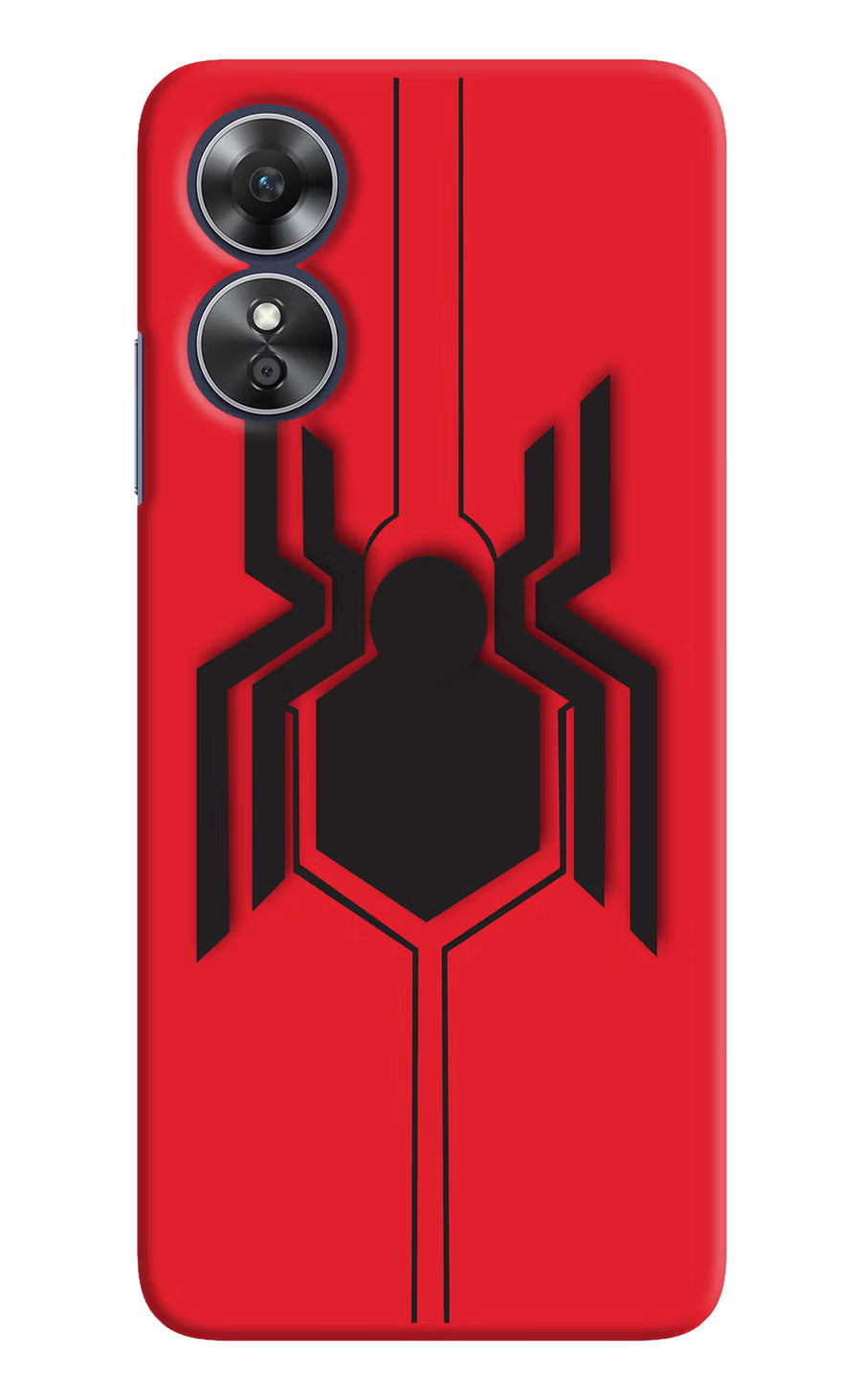 Spider Oppo A17 Back Cover, Hard case