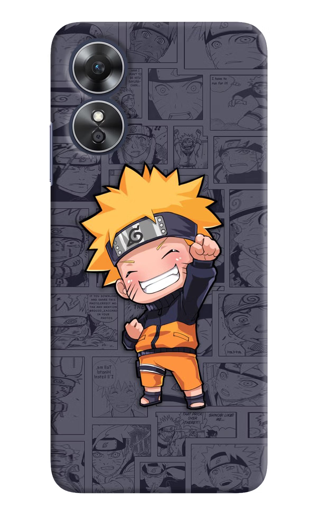 Chota Naruto Oppo A17 Hard Case Back Cover by Casekaro