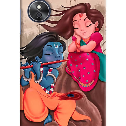 Radhe Krishna Oppo A17 Hard Case Back Cover by Casekaro