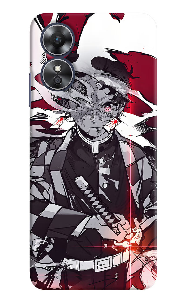 Demon Slayer Oppo A17 Hard Case Back Cover by Casekaro