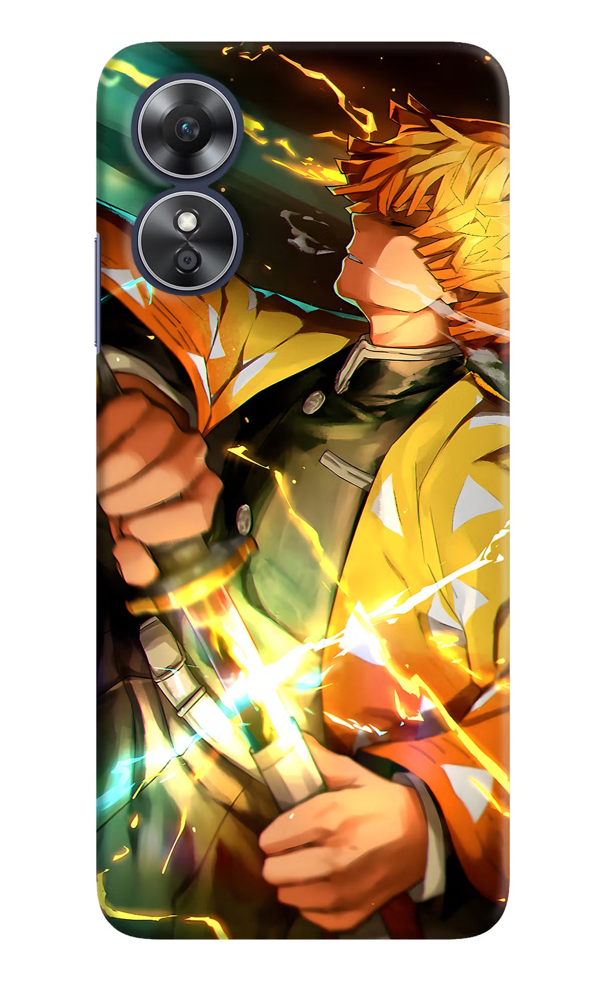 Demon Slayer Oppo A17 Hard Case Back Cover by Casekaro