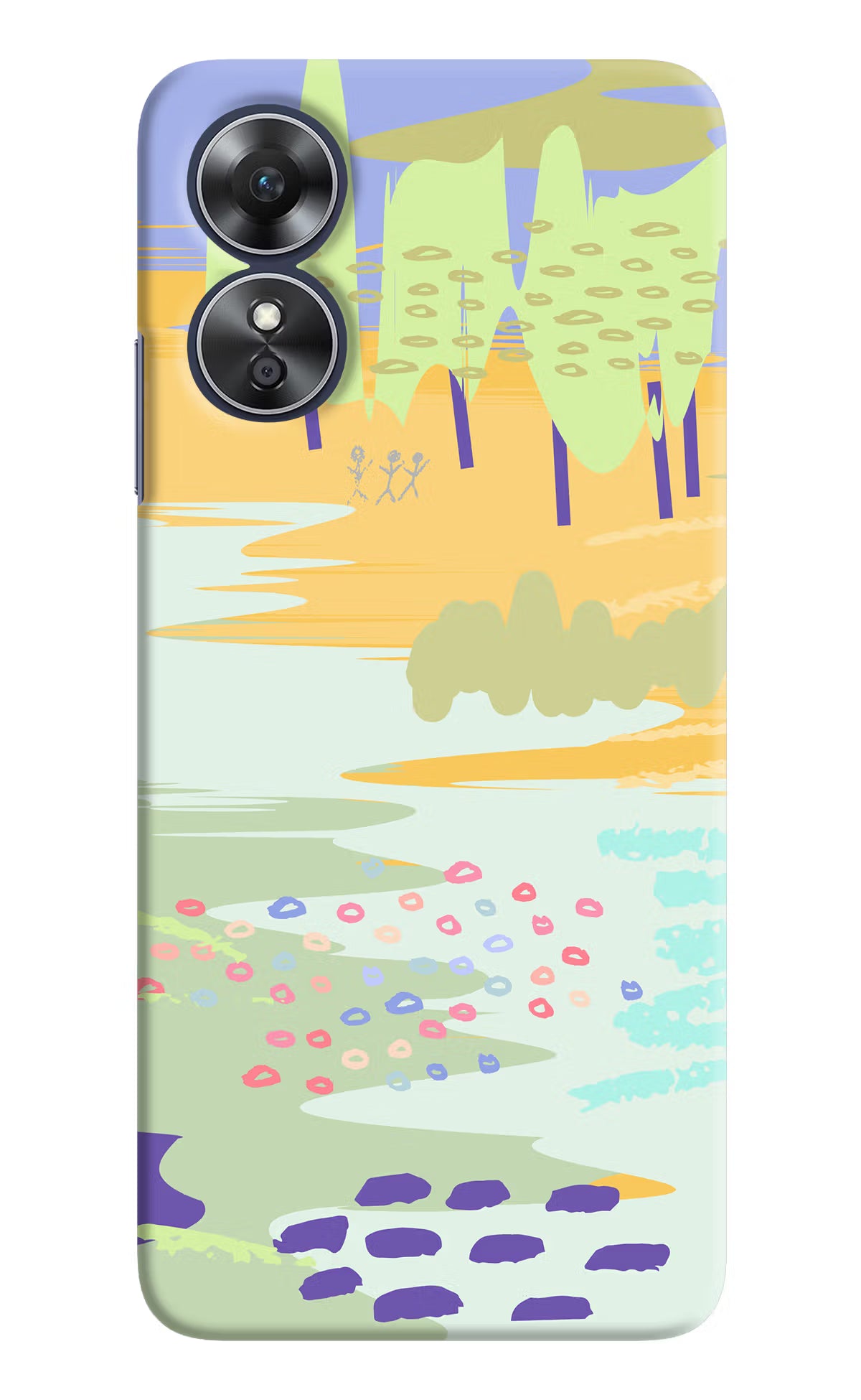 Scenery Oppo A17 Hard Case Back Cover by Casekaro