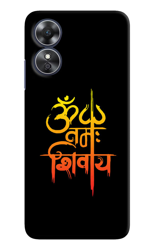 Om Namah Shivay Oppo A17 Hard Case Back Cover by Casekaro