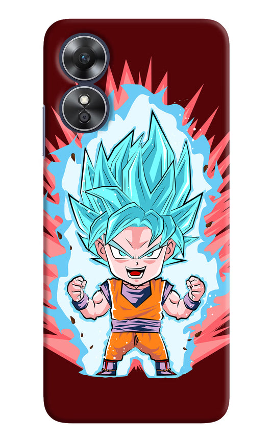 Goku Little Oppo A17 Hard Case Back Cover by Casekaro