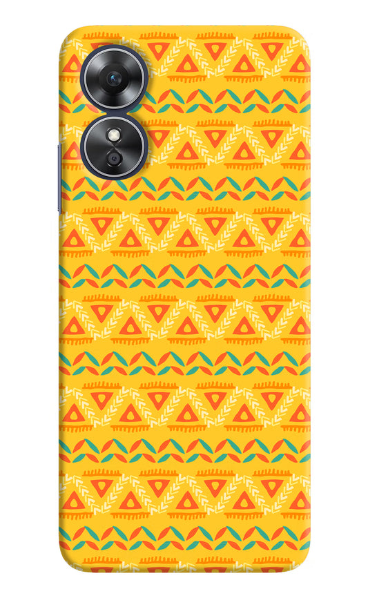 Tribal Pattern Oppo A17 Hard Case Back Cover by Casekaro