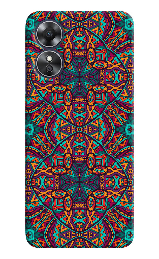 Colour Mandala Oppo A17 Hard Case Back Cover by Casekaro