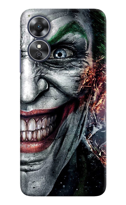 Joker Cam Oppo A17 Hard Case Back Cover by Casekaro