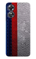 BMW Stripes Oppo A17 Hard Case Back Cover by Casekaro