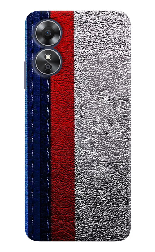 BMW Stripes Oppo A17 Hard Case Back Cover by Casekaro
