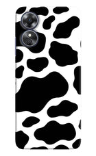 Cow Spots Oppo A17 Hard Case Back Cover by Casekaro