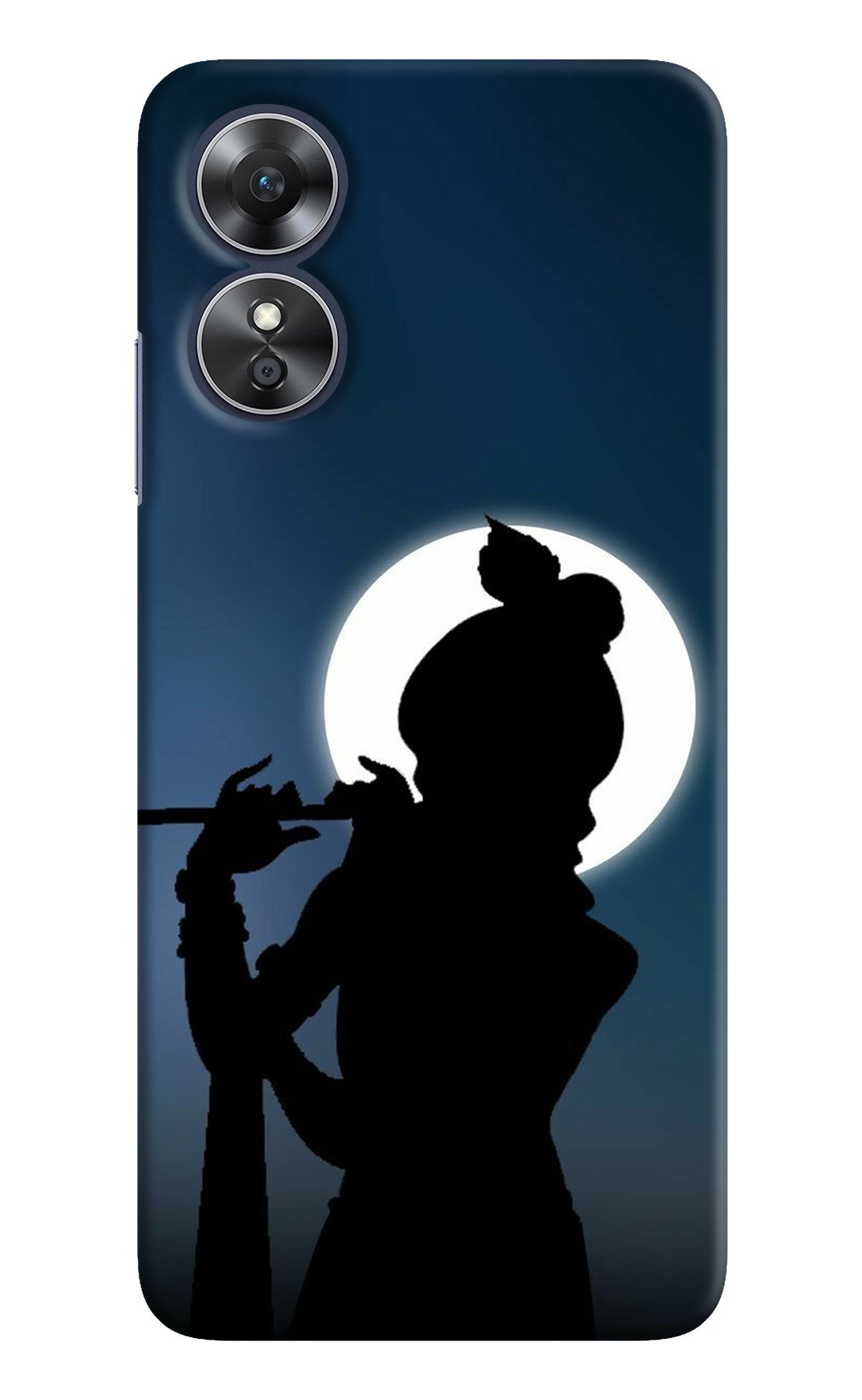 Shri Krishna Silhouette Oppo A17 Back Cover