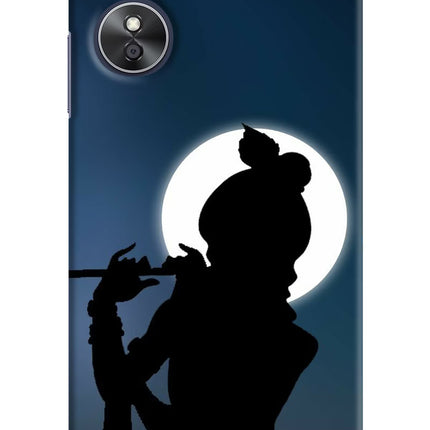 Shri Krishna Silhouette Oppo A17 Hard Case Back Cover by Casekaro