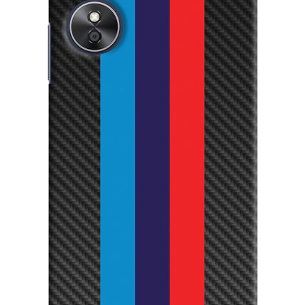 BMW Stripes Pattern Oppo A17 Hard Case Back Cover by Casekaro