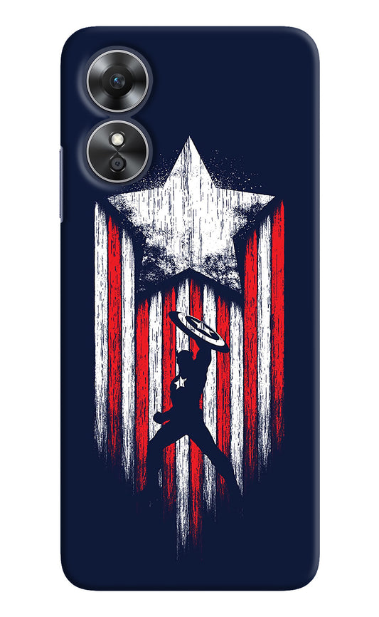 Captain America Marvel Art Oppo A17 Back Cover