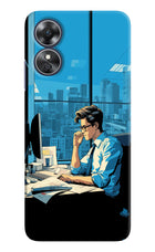 Focused Hustler (AI Generated) Oppo A17 Hard Case Back Cover by Casekaro