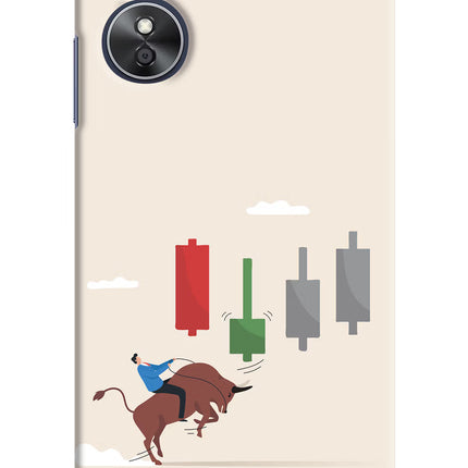 Bull Trading Momentum Oppo A17 Hard Case Back Cover by Casekaro