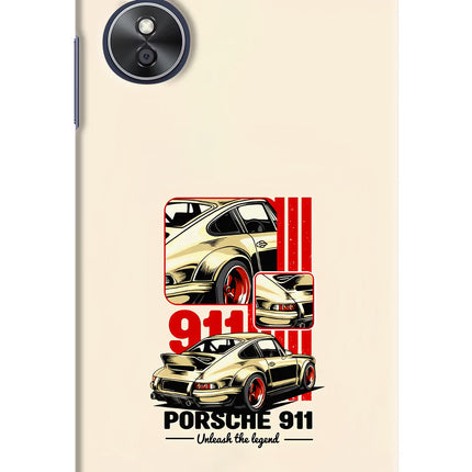 Classic Porsche 911 Oppo A17 Hard Case Back Cover by Casekaro