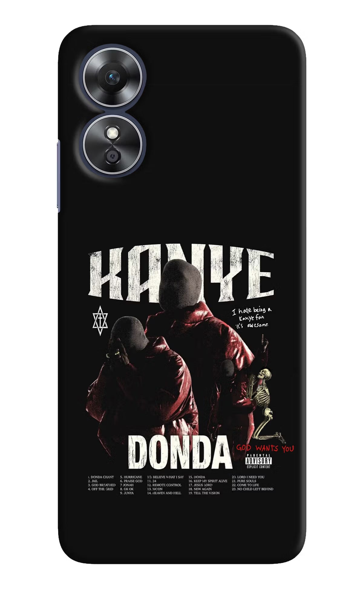 Donda Kanye West Oppo A17 Hard Case Back Cover by Casekaro