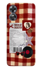 Queen of Disaster Oppo A17 Hard Case Back Cover by Casekaro