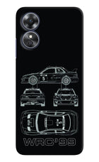 WRC'99 Oppo A17 Hard Case Back Cover by Casekaro