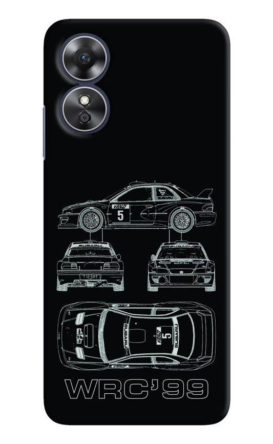 WRC'99 Oppo A17 Hard Case Back Cover by Casekaro