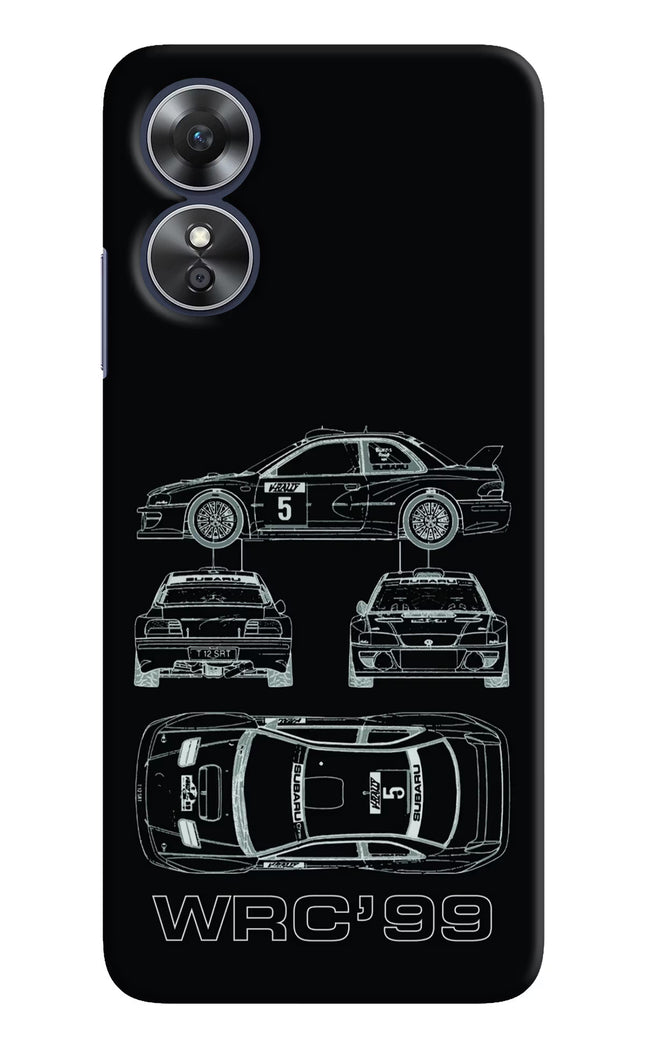 WRC'99 Oppo A17 Hard Case Back Cover by Casekaro
