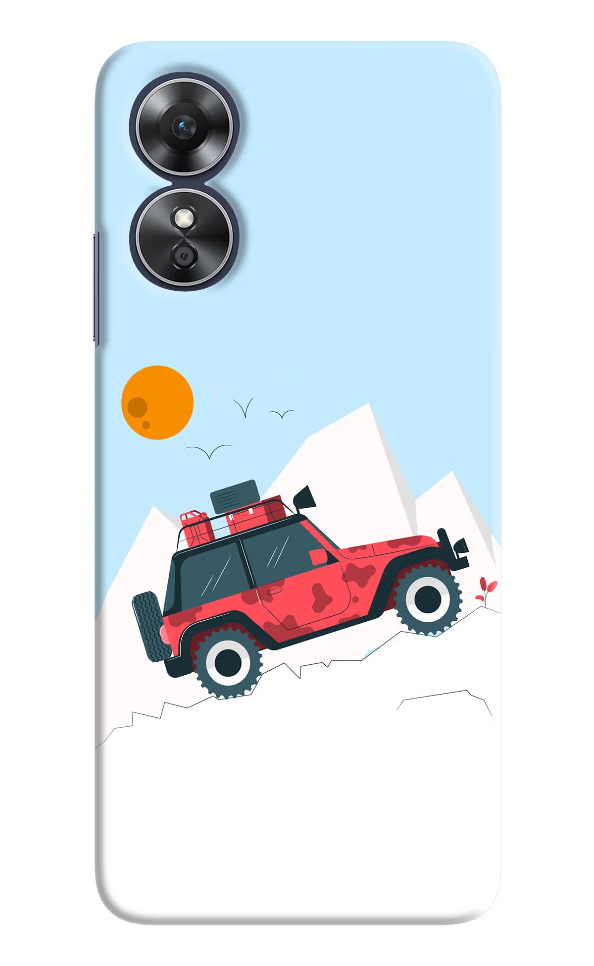 Mountain Trail Beast Oppo A17 Hard Case Back Cover by Casekaro