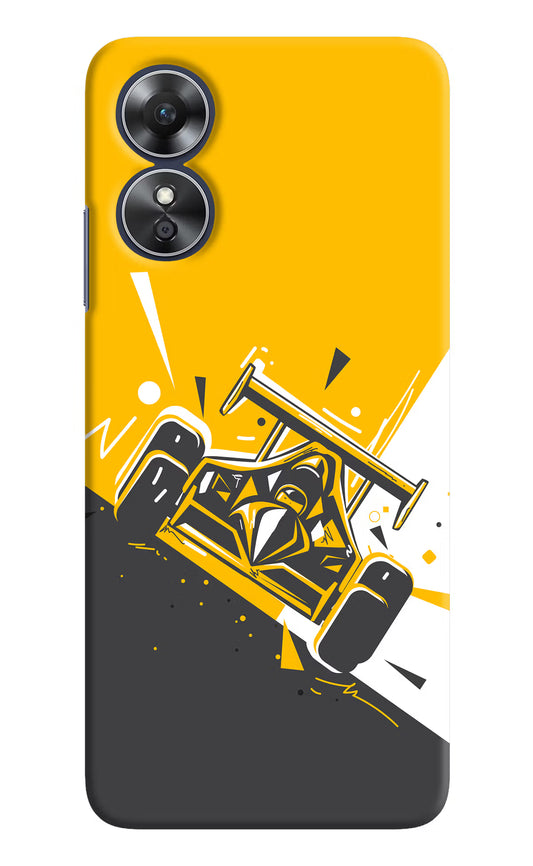 Track King Oppo A17 Hard Case Back Cover by Casekaro