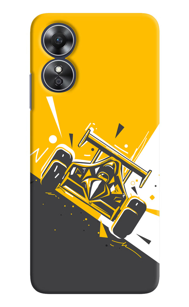 Track King Oppo A17 Hard Case Back Cover by Casekaro