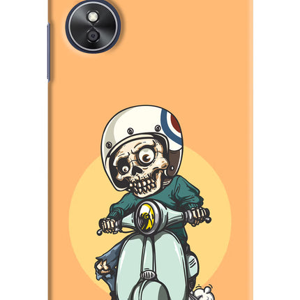 Undead Biker Oppo A17 Hard Case Back Cover by Casekaro