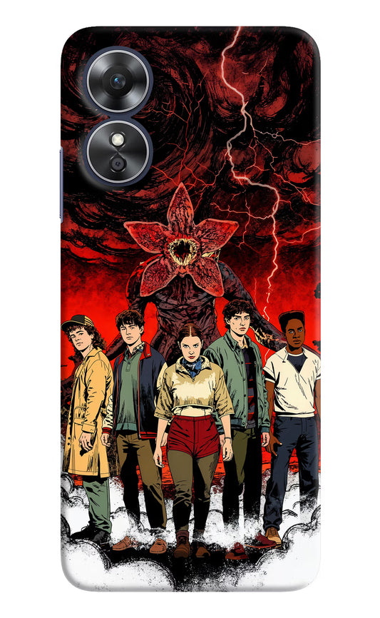 Ordinary Things Characters Oppo A17 Hard Case Back Cover by Casekaro