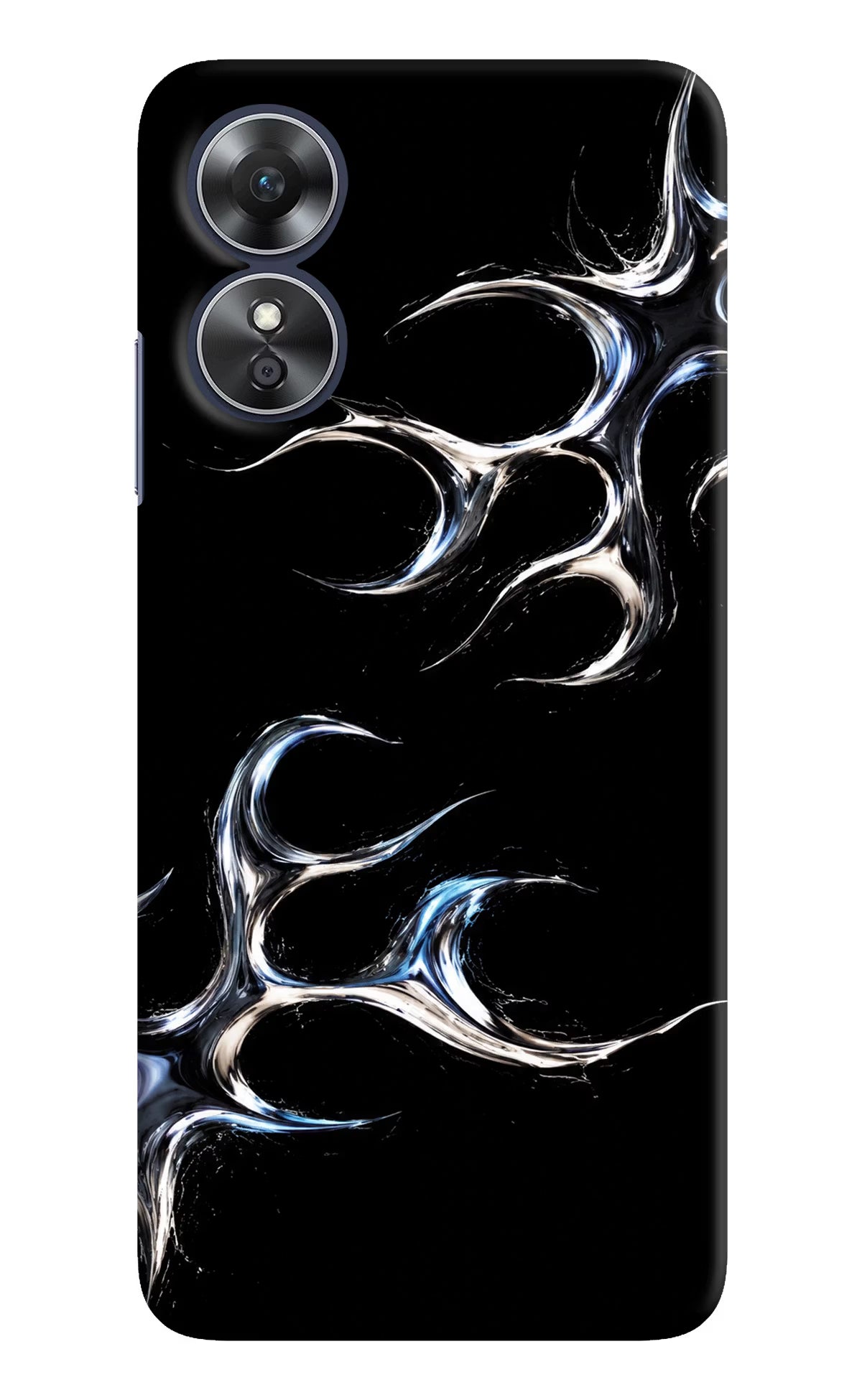 Chrome Tribal Oppo A17 Hard Case Back Cover by Casekaro
