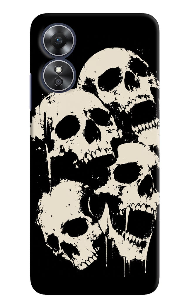 Dead Stack Oppo A17 Hard Case Back Cover by Casekaro