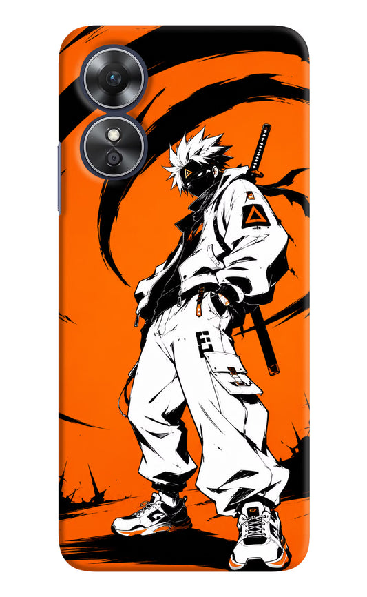 Street Samurai  Oppo A17 Hard Case Back Cover by Casekaro