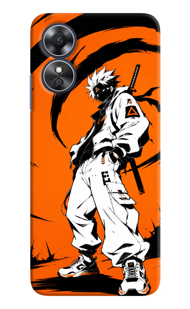 Street Samurai  Oppo A17 Hard Case Back Cover by Casekaro
