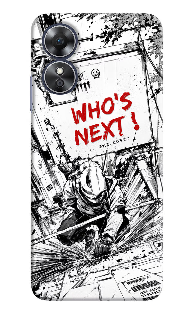 Who's Next Oppo A17 Hard Case Back Cover by Casekaro