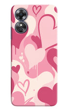 Hearty case Oppo A17 Hard Case Back Cover by Casekaro