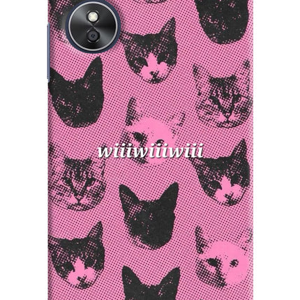 Pink Cats Oppo A17 Hard Case Back Cover by Casekaro