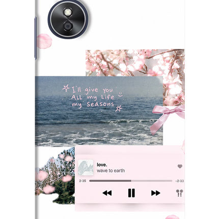 Wave to earth Oppo A17 Hard Case Back Cover by Casekaro