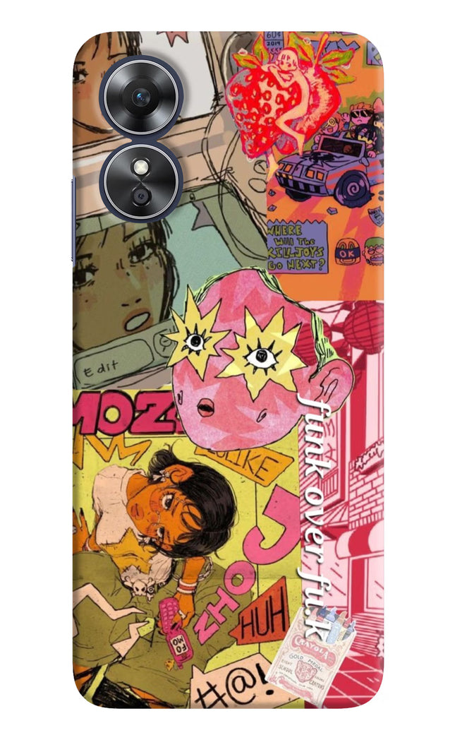 Funkover Oppo A17 Hard Case Back Cover by Casekaro