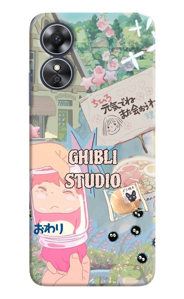 Studio Ghibli Oppo A17 Hard Case Back Cover by Casekaro
