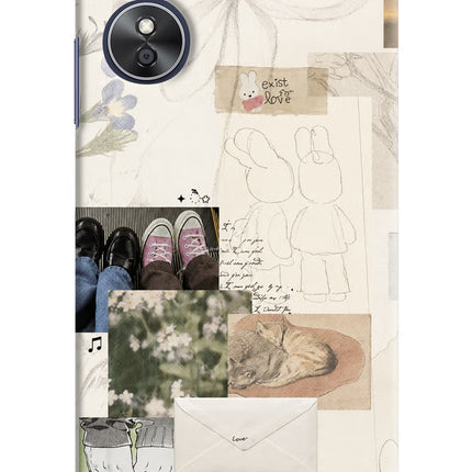 Soft Aesthetic Oppo A17 Hard Case Back Cover by Casekaro