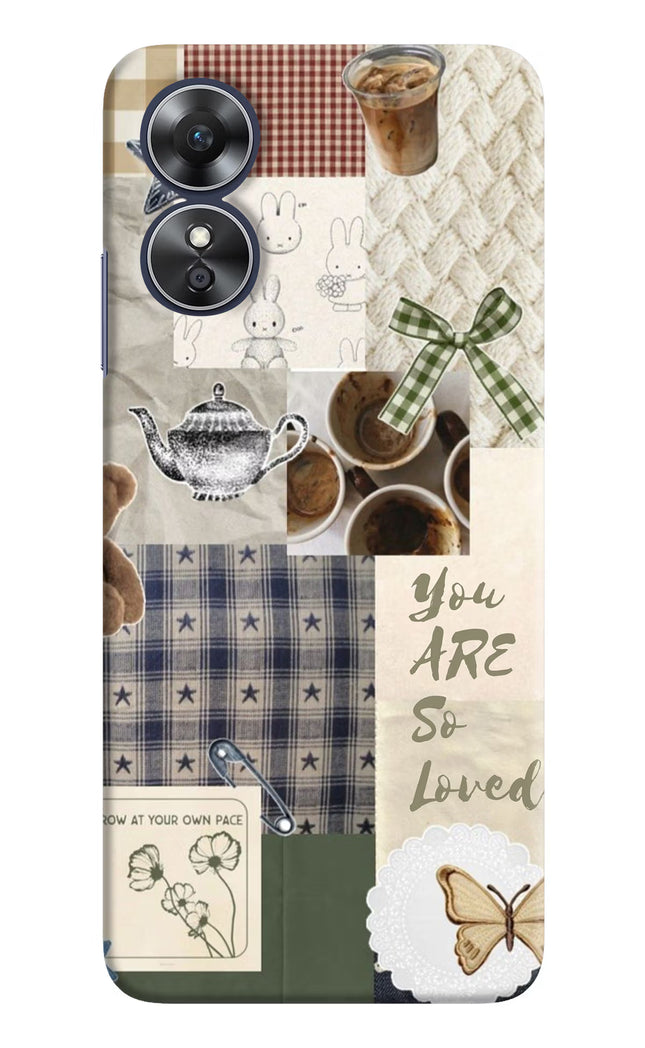 Cookie Oppo A17 Hard Case Back Cover by Casekaro