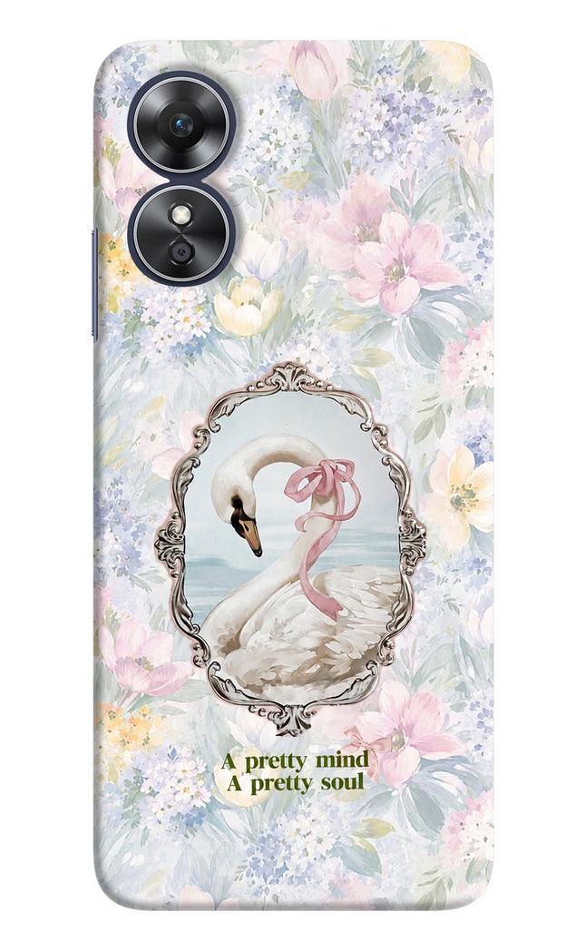 Pretty Mind Pretty Soul Oppo A17 Hard Case Back Cover by Casekaro