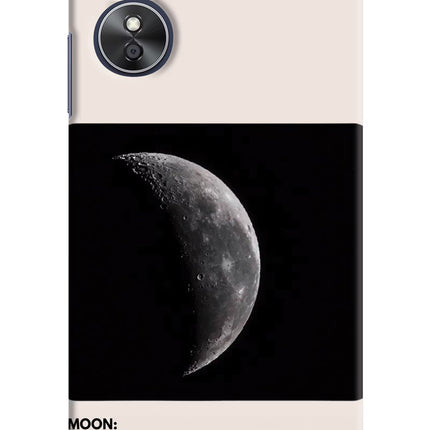 Moon Phase Oppo A17 Hard Case Back Cover by Casekaro