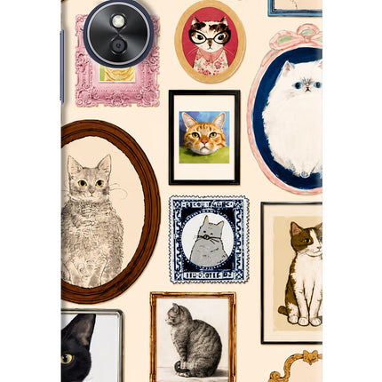 Mirror Cats Oppo A17 Hard Case Back Cover by Casekaro