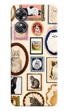 Mirror Cats Oppo A17 Hard Case Back Cover by Casekaro