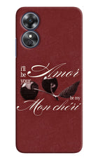 Velvet Cherry Oppo A17 Hard Case Back Cover by Casekaro