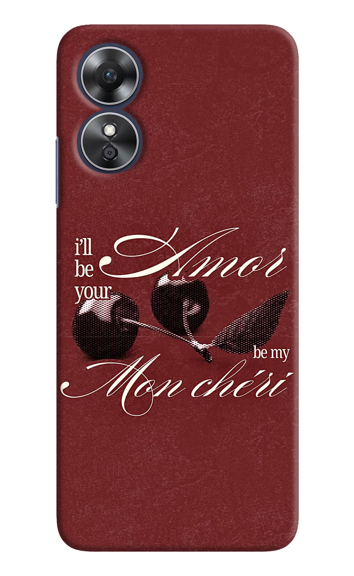 Velvet Cherry Oppo A17 Back Cover
